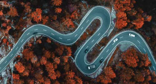 Winding road.